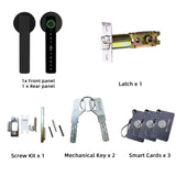 RAYKUBE M5 Tuya BLE Fingerprint Door Lock Digital Electronic Lock with Password/Key/IC Card/ Smartlife/ Tuya APP Unlock