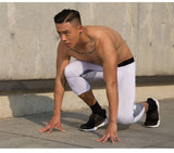 Men's Compression Pants Cycling Running Basketball Soccer Elasticity Sweatpants Fitness Tights Legging Trousers Rash Guard Gym