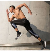Men's Compression Pants Cycling Running Basketball Soccer Elasticity Sweatpants Fitness Tights Legging Trousers Rash Guard Gym