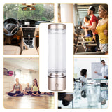 IHOOOH 5000PPB Nano Rich Hydrogen Water Generator Bottle Alkaline Anti Aging Ionizer H2 water cup Hydrogen oxygen separation