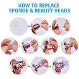 Nano Ionic Facial vaporizer Hot Face Steamer Blackhead Remover Vacuum Skin Scrubber Silicone Face Cleaning Brush Skin Care Set