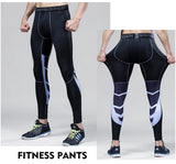 Men's Compression Pants Cycling Running Basketball Soccer Elasticity Sweatpants Fitness Tights Legging Trousers Rash Guard Gym