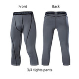 Men's Compression Pants Cycling Running Basketball Soccer Elasticity Sweatpants Fitness Tights Legging Trousers Rash Guard Gym