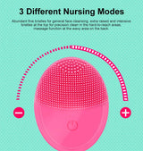 Nano Ionic Facial vaporizer Hot Face Steamer Blackhead Remover Vacuum Skin Scrubber Silicone Face Cleaning Brush Skin Care Set