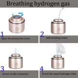 IHOOOH 5000PPB Nano Rich Hydrogen Water Generator Bottle Alkaline Anti Aging Ionizer H2 water cup Hydrogen oxygen separation