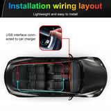 Easy wiring guide for installing USB-powered LED sign in car interior – plug-and-play scrolling message setup