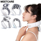 TENS Pulse Back Neck Massage Wireless Smart Sholder Cervical Massager Heating Relief  Pain Muscle Punch Beating Health