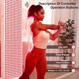 3000W No Flicker Low EMF Dual-Chip RedLight Therapy Device Full Body 660nm 850nm Near Infrared LED Therapy Panel  Lamp