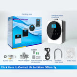 CAWOLO Alkaline Water Ionizer Machine pH 4.5~10.5 Acid Alkaline Water Maker Machine 11 Plates PH Water Machine for Home/Office