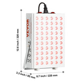 SucceBuy Red Light Therapy for Body Face 60 Dual-Chip LEDs Red 660nm & 850nm Combo High Power Red Light Therapy Panel