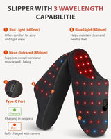 Astarexin Red Light Therapy Slippers Rechargeable 460nm For Feet Therapy Device at Home Heating Treat Inflammation Relieve pain