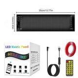 Devil Eye LED Matrix Panel – Flexible RGB Scrolling Sign | App & Remote Control | USB Powered, Waterproof IP65 | 4 Sizes (7×17 cm to 12×60 cm)