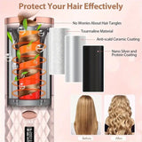 Wireless Electric Hair Curler Portable Travel Home Use 6 Timing 6 Temp. LED Cordless Automatic Hair Curler for Curls or Waves