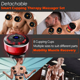 8 Cups Electric Cupping Massager Gua Sha Vacuum Suction Cups Ems Anti Cellulite Magnet Therapy Scraping Fat Burner Body Massager