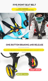 Baby Stroller Multifunctional Car Seat 3 in 1 For Newborn Prams Infant Buggy Safety Cart Carriage