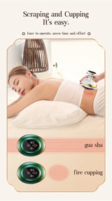 Electric Massage Meridian Brush Universal Body Dredging Cupping Scraping Instrument  Abdominal And Back Massager For Home