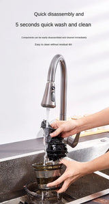 Slow Masticating Juicer Cold Press, Filter-Free Easy Wash, Residue Separation, 110V or 220V