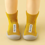 Children First Walkers Floor Rubber Shoes Anti Slip Soft Soles Early Education Shoes Baby Floor Socks Elastic Socks 0-3years