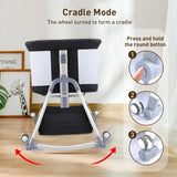 4-in-1 Bedside Bassinet with Wheels & Changing Station – Portable Baby Crib with Mattress and Storage