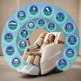 Zero Gravity Recliner with 55” SL-Track, 20 Auto Modes, 11 Massage Techniques, 40 Airbags Massage, Yoga Stretch, APP Control
