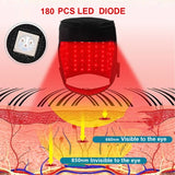 180LEDS 660NM&850NM Hair Regrowth Cap Reduces Oiliness Deep Into Hair Follicles Strengthen Hair Roots Relieves Fatigue Hat