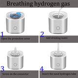 Portable Healthy IHOOOH H2-Cup Anti Aging Hydrogen Generator Mini Hydrogen Concentrators ORP Rechargeable Ionizer Water Bottle