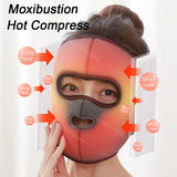 Electrically Heated Head Facial Paralysis Hot Pack Massage Mask Face Aftermath Recovery Instrument Face Spasm Crooked Mouth