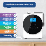 CAWOLO Alkaline Water Ionizer Machine pH 4.5~10.5 Acid Alkaline Water Maker Machine 11 Plates PH Water Machine for Home/Office