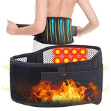 1pc Adjustable Self-heating Magnetic Therapy Back And Waist Support Belt