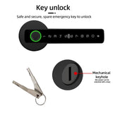 RAYKUBE M5 Tuya BLE Fingerprint Door Lock Digital Electronic Lock with Password/Key/IC Card/ Smartlife/ Tuya APP Unlock