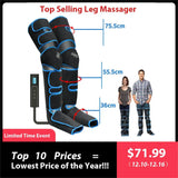 Foot air pressure leg massager promotes blood circulation, body massager, muscle relaxation, lymphatic drainage device 360°