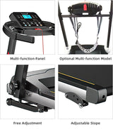 Electric Folding Fitness Exercise Running Machine Treadmill Sports Motorized Treadmill