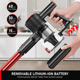 30Kpa 350W Handheld Cordless Vacuum Cleaner 8 IN 1 Powerful Suction Stick Vacuum 1.5L Dust Cup for Pet Hair/Carpet/Hard Floor