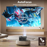 HORLAT LCD Android Projector 25000Lumen LED 4K Smart Home Theater Full HD Auto Focus Native 1080P Bluetooth 5G WiFi Video Beamer
