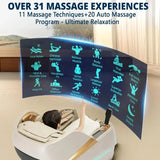 Zero Gravity Recliner with 55” SL-Track, 20 Auto Modes, 11 Massage Techniques, 40 Airbags Massage, Yoga Stretch, APP Control