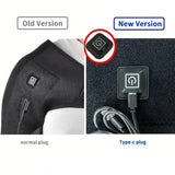 USB Electric Heating Amr Heated Shoulder Brace Wrap Shoulder Massage Support Belt Strap for Arm Shoulder Fitness Brace Keep Warm