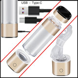 Portable Healthy IHOOOH H2-Cup Anti Aging Hydrogen Generator Mini Hydrogen Concentrators ORP Rechargeable Ionizer Water Bottle