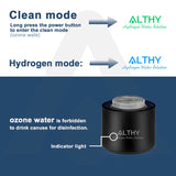ALTHY Hydrogen Water Generator Bottle Cup DuPont SPE+PEM Dual Chamber,40 Times Working/ Single charged ,H2 Inhalation Device