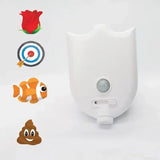 Motion Sensor LED Backlight Toilet Projection Lamp Creative Toilet Mini Night Lamp Toilet Bowl Seat Sensor Lighting Lamp