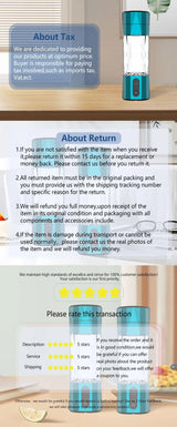 Hydrogen Water Generator Bottle SPE PEM Technology Electrolysis Maker Ionizer H2 Inhalation Device with Nasal Inhalation Tube