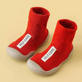 Children First Walkers Floor Rubber Shoes Anti Slip Soft Soles Early Education Shoes Baby Floor Socks Elastic Socks 0-3years