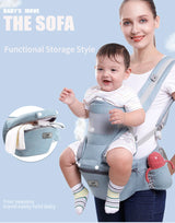 Ergonomic Baby Carrier with Hip Seat | 6-in-1, Breathable