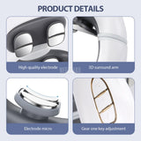 TENS Pulse Back Neck Massage Wireless Smart Sholder Cervical Massager Heating Relief  Pain Muscle Punch Beating Health