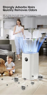 Air Purifier Intelligent Regulation HEPA Negative Ion Purification Multifunctional Air Fresh Formaldehyde Dust Pet Hair Removal