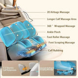 Zero Gravity Recliner with 55” SL-Track, 20 Auto Modes, 11 Massage Techniques, 40 Airbags Massage, Yoga Stretch, APP Control