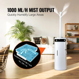 SucceBuy Humidifier for Home Large Room Commercial Humidifier for Whole House 16L Water Tank 12h Timer Auto Shut-Off Greenhouse