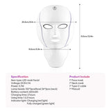 Face Neck Beauty Mask 7 Colors Light LED Mask Photon Red Light Facial Skin Care Repair Skin Anti Aging Wrinkle Skin Tightening