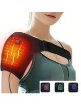 USB Electric Heating Amr Heated Shoulder Brace Wrap Shoulder Massage Support Belt Strap for Arm Shoulder Fitness Brace Keep Warm