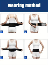 1pc Adjustable Self-heating Magnetic Therapy Back And Waist Support Belt
