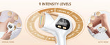 Laser Hair Removal IPL 3-in-1 Effective Hair Removal Device 9 Levels 999,900 Light Pulses Women Men Full Body Treatment Home Use